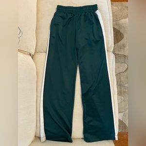 H&M Wide Leg Track Pants in Green